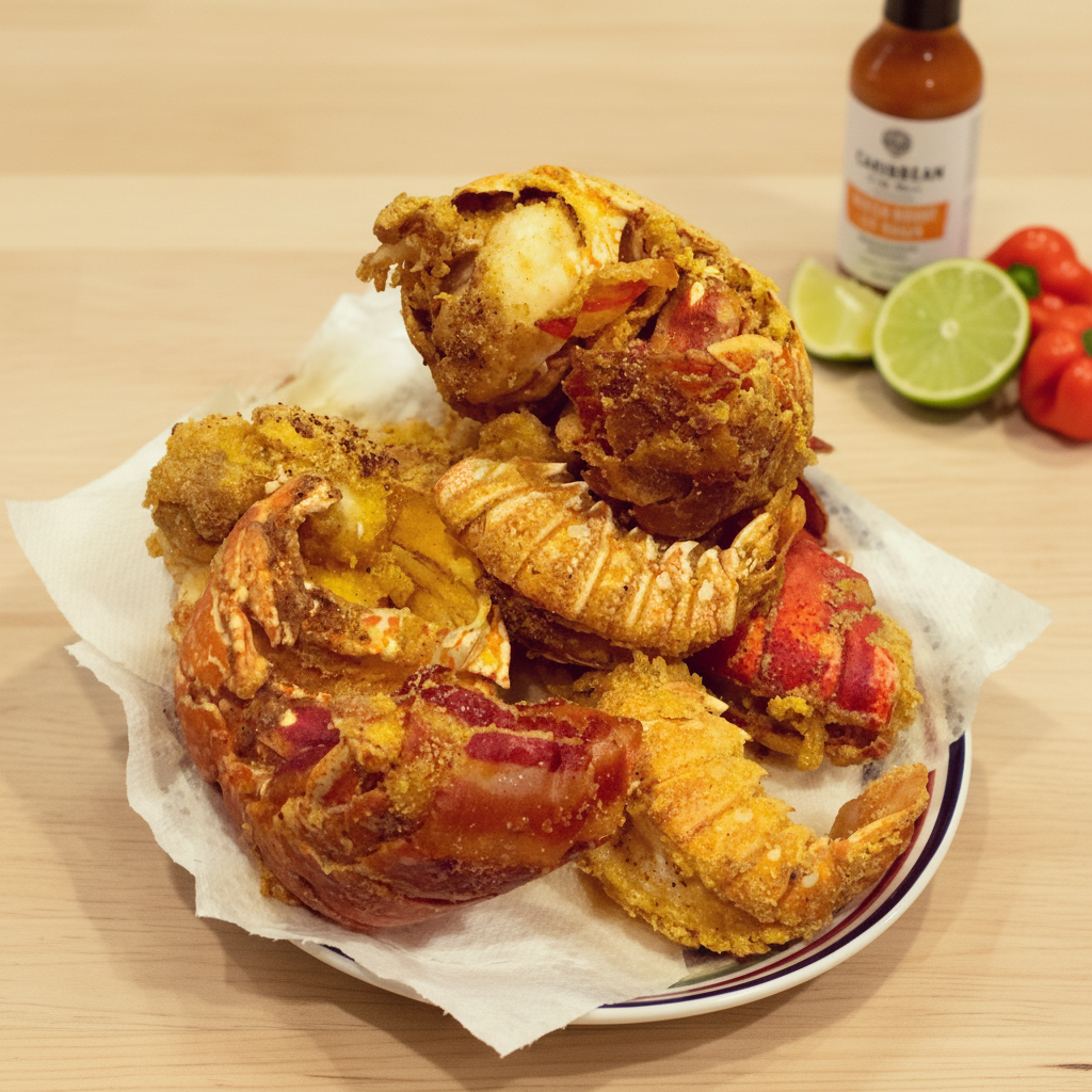 Krystaal's Green Seasoning used in Caribbean seafood dish